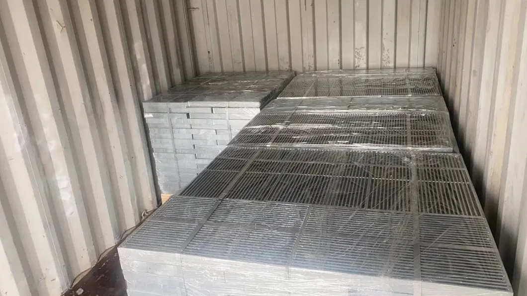 Factory Supply Galvanised Fabricated Serrated Heavy Duty Steel Grating