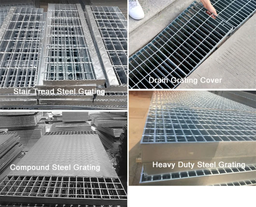 Metal Building Materials Galvanized Steel Steel Grating Hot Dipped 32 X 5mm Plain Bar Grating Flat Bar and Twisted Bar