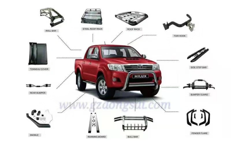 Front Bumper Grille Guard Bull Bar for Toyota Hilux Revo Np300 Mitsubishi L200 Triton Dmax Ford Ranger Raptor F150