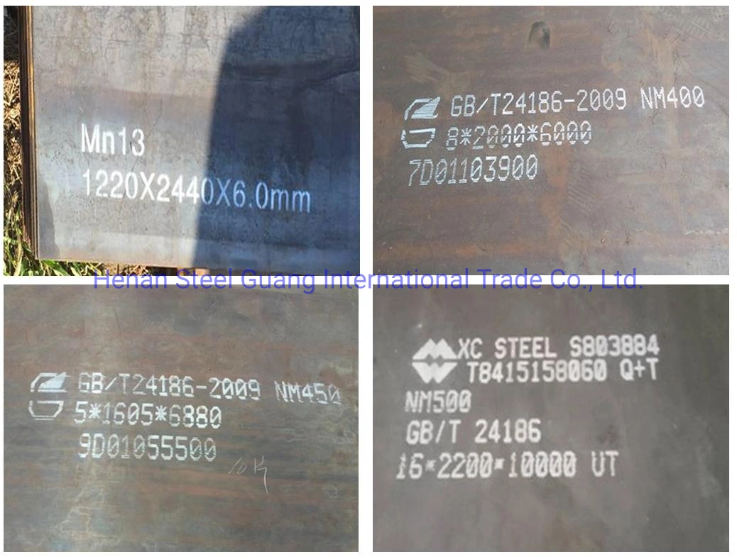 Hot Rolled Wnm400 Wearing Steel Plate Wnm450 Wear Plate Wnm500 Wear Resistant Steel Plate Nm400 Nm450 Nm500 Steel Plate for Sale