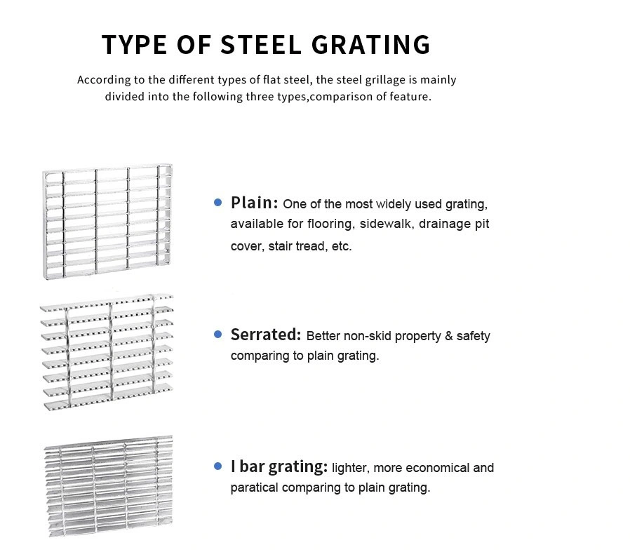 Factory Supply Steel Bar Grating HDG Steel Grating