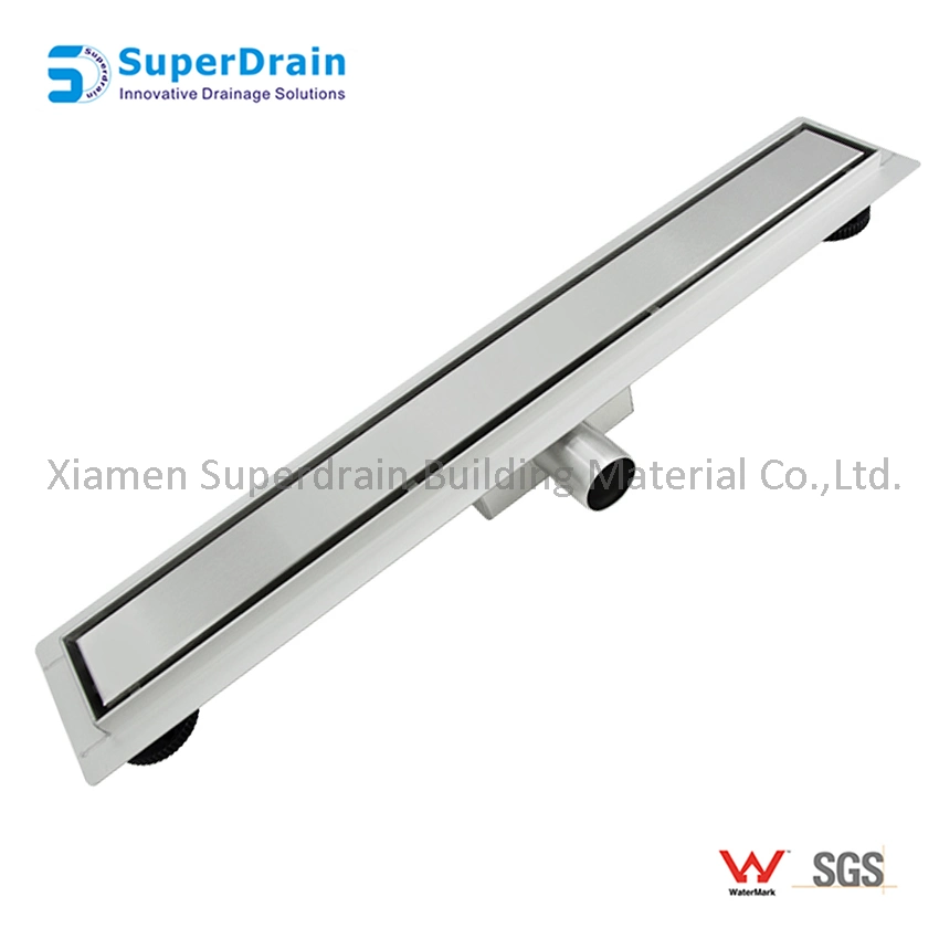Bathroom and Toilet Drainage Double Sided Use Tile Insert Stainless Steel Linear Shower Floor Drain