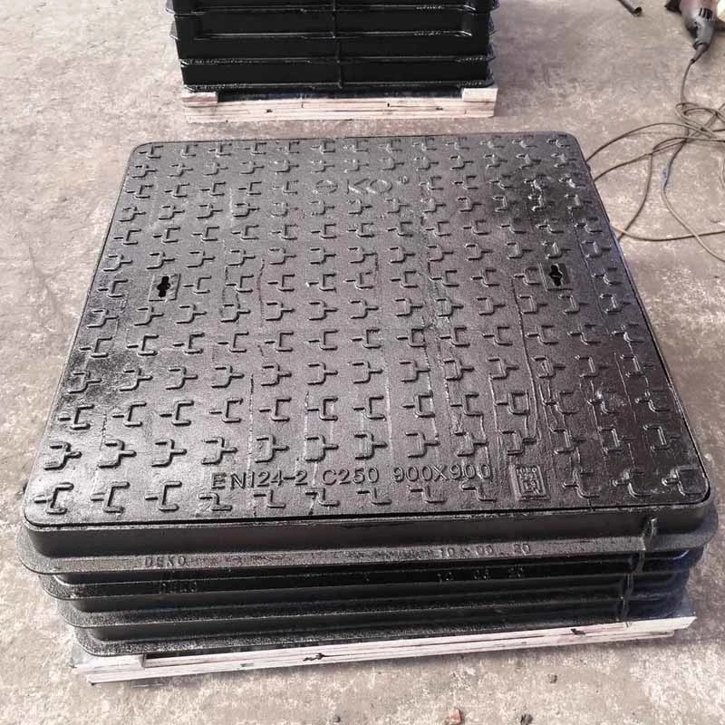 OEM D400 1100*1100 1200*1200 Ductile Cast Iron Square Sewer Manhole Cover and Floor Drain Grate