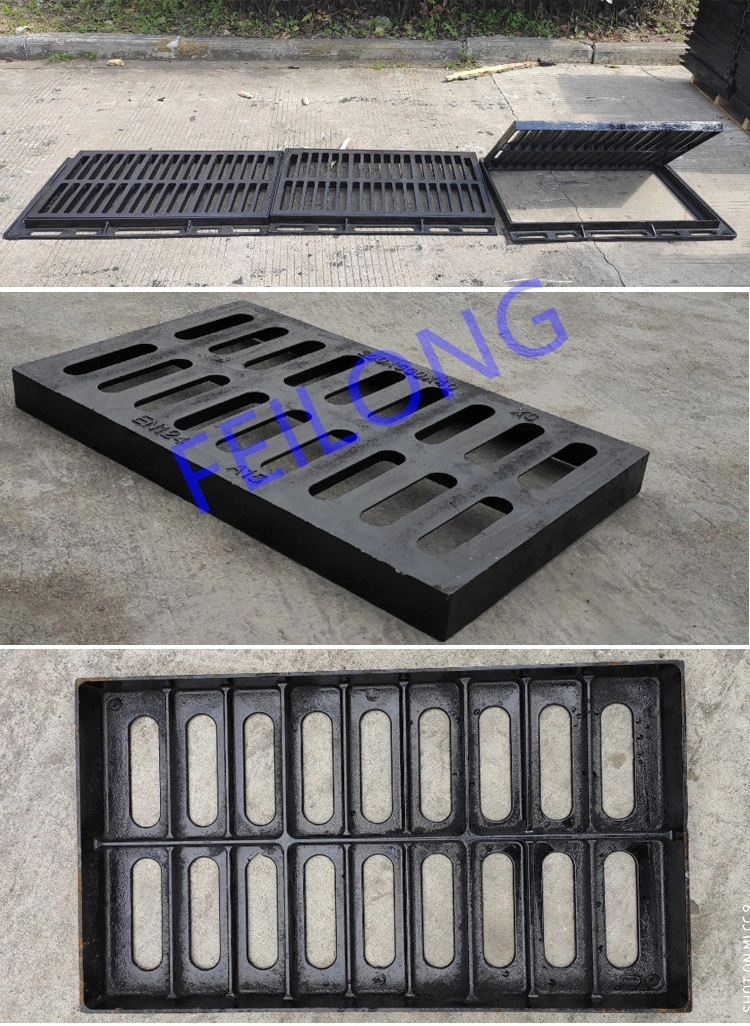 Ductile Cast Iron Grate Covered on Sewer Drainage and Gully En124 ISO9001 ISO14001 ISO45001