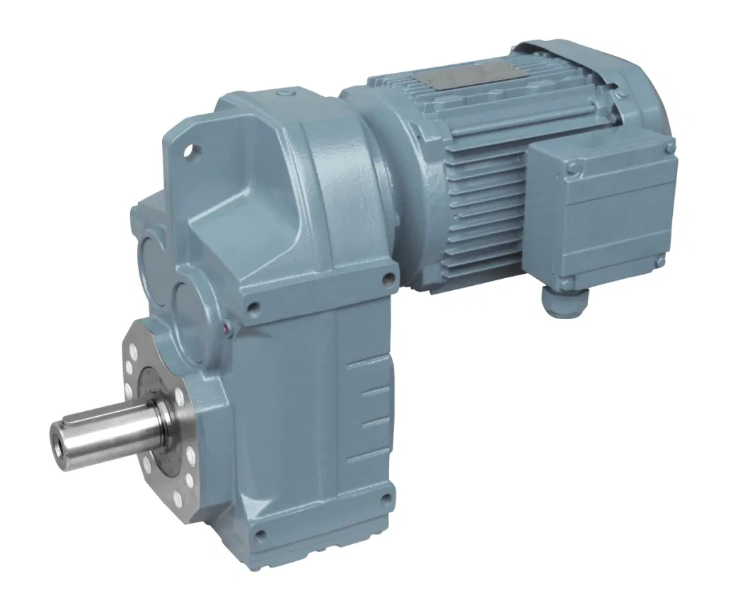 Helical-Bevel Gear Reducer Cheap Price and High Quality Cast Iron Housing with Foot Mounted Hollow Shaft