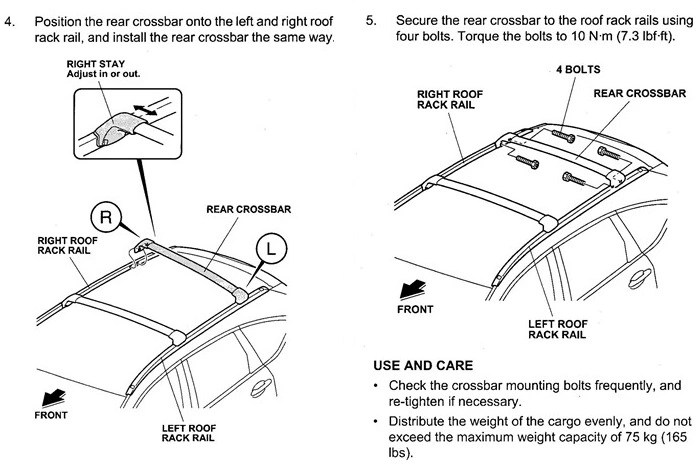 Aluminum Roof Rails and Cross Bars for Mazda Cx-5 2017 2020 Cx5