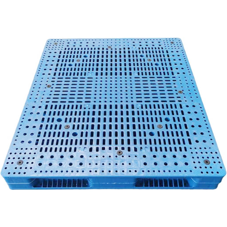 Welded Mesh Surface Double Deck Heavy Duty Warehouse Racks Cool Supply Chain Storage Turnover Plastic Pllet