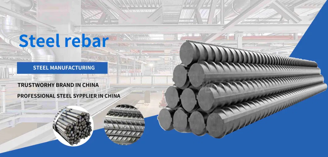 Large Stock Factory Price Rebar 4mm 6mm 8m 10mm 12mm ASTM A615 Gr40 Gr60 HRB335 HRB400 HRB500 ASTM Concrete Deformed Steel Rebar