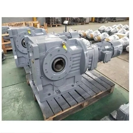 Helical-Bevel Gear Reducer Cheap Price and High Quality Cast Iron Housing with Foot Mounted Hollow Shaft