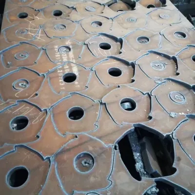  Taglio con piastra in acciaio resistente all&prime;usura come disegno usura parte in acciaio Accessori per macchine da miniera