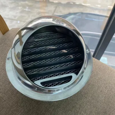  Diffusore circolare a parete in acciaio inox con sfiato dell&prime;aria impermeabile Coprire la griglia del diffusore