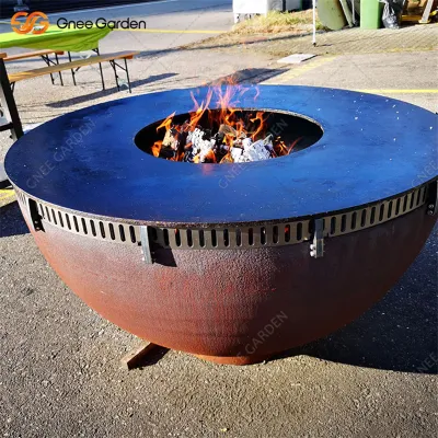  Griglia per barbecue in metallo Corten resistente al calore per esterni personalizzata