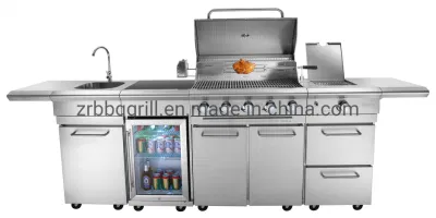  Alta qualità acciaio inox 304 gas Outdoor Kitchen Grill Garden Barbecue Grill