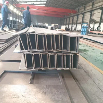  Taglio perforato per saldatura ad alta resistenza 150X10+200X10 metallo di ferro al carbonio G300/Q355 Struttura personalizzata in acciaio zincato a caldo Australia struttura soffitto T Grid Bar