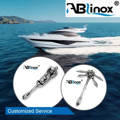  304 ancoraggio pieghevole in acciaio inox per fusione di precisione per imbarcazioni/yacht/navi