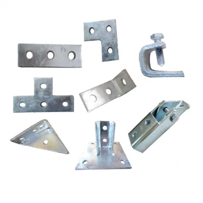 Piastra piatta o angolare zincata a caldo o DIP Accessori per canale di sostegno o telaio metallico