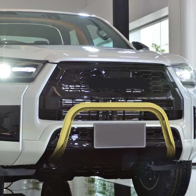 Barra di spinta paraurti anteriore in acciaio inossidabile di stile dorato per Toyota Hilux