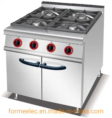 Cucina occidentale attrezzatura combinazione di gas forno gas Grill Lava Rock Griglia con cabinet