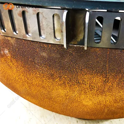  Garden Babecue Corten Steel BBQ Grill con legno