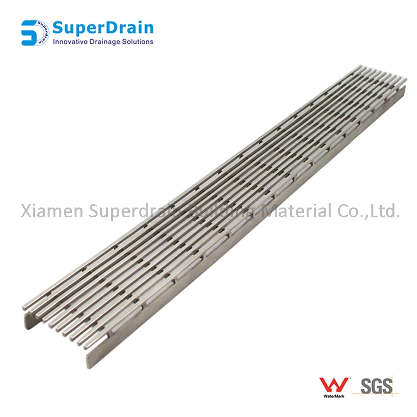 New Style Grille Anti-Odor Linear Floor Grate with Tile Flange