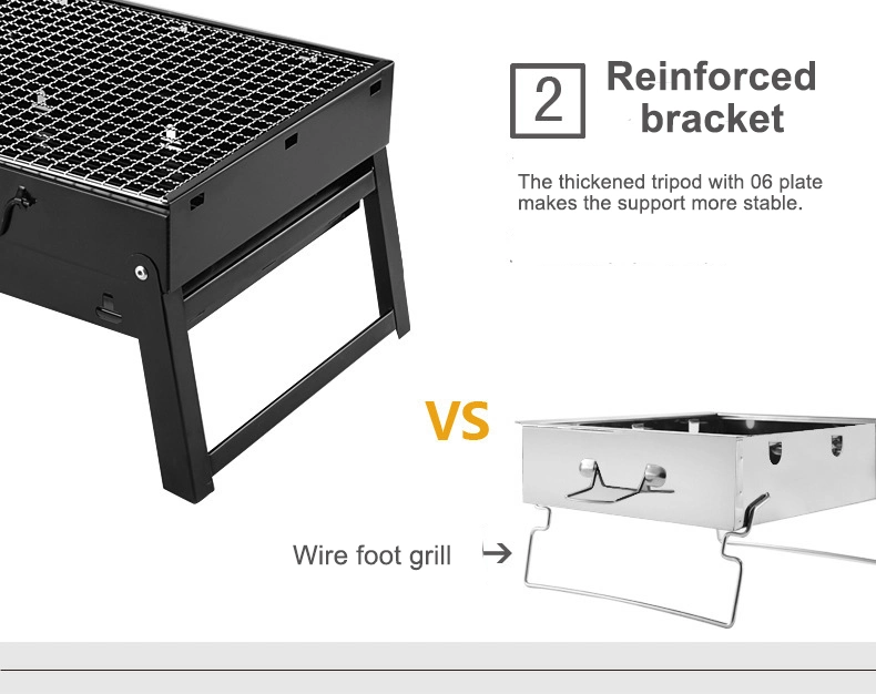 Outdoor Portable Barbeque Grill/Backyard Durable Charcoal BBQ Grill