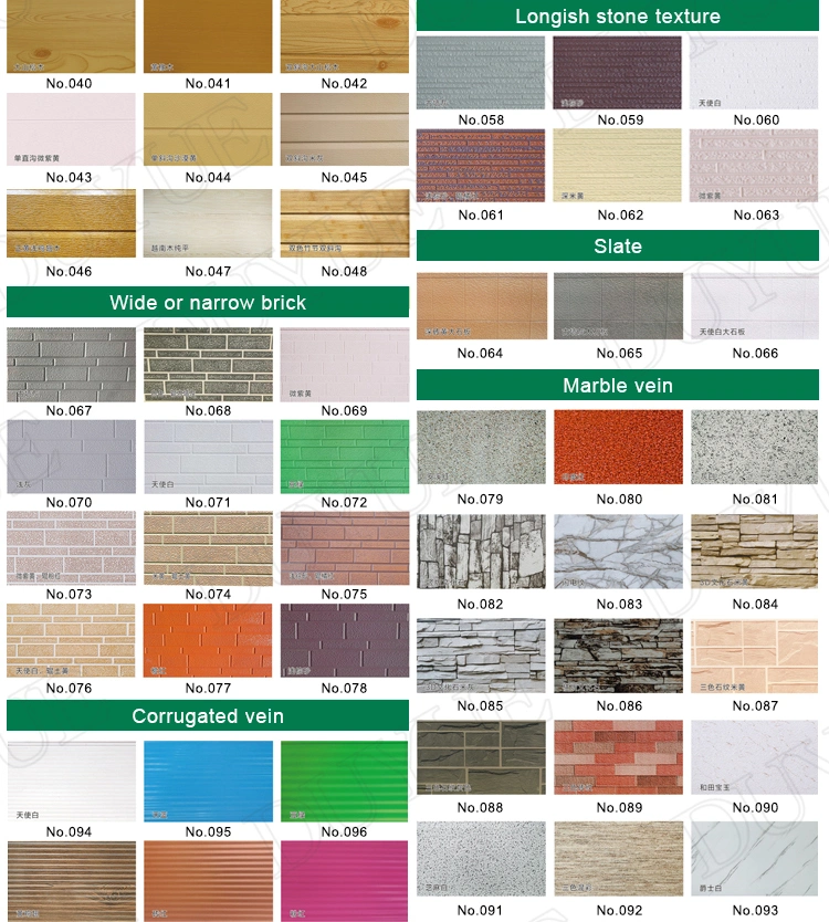 Al-Zn Steel Plate Polyurethane/PU Foamed Aluminium Foil Sandwich Exterior/Interior Wall Panel/Cladding/Siding/Board with White Color