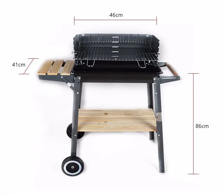 Portable Travel Folding Barbecue BBQ Charcoal Grill with Legs (BBQ1071)