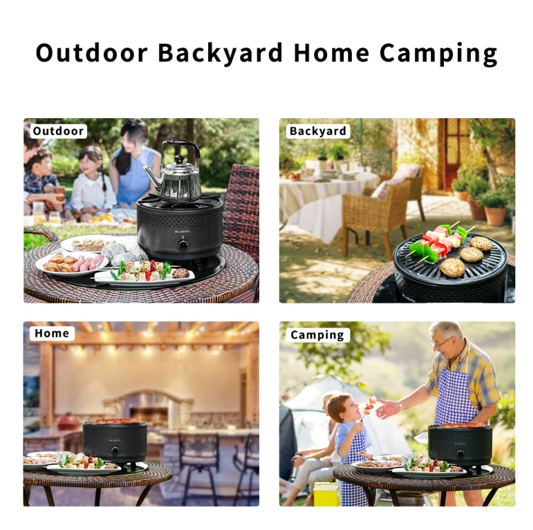 Hot Sale Small Outside Foldable Portable Charcoal BBQ Grill with Travel Bag