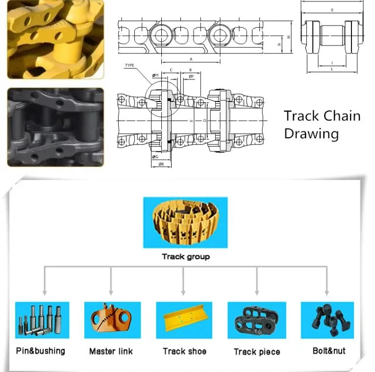 Undercarriage Parts-Track Roller, Top Roller, Idler, Segment, Track Chain Link