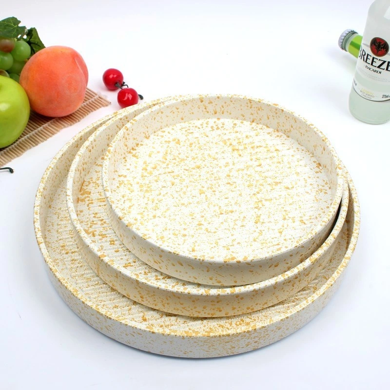 Japanese Style Round Plastic Grill Plate for BBQ Hot Pot