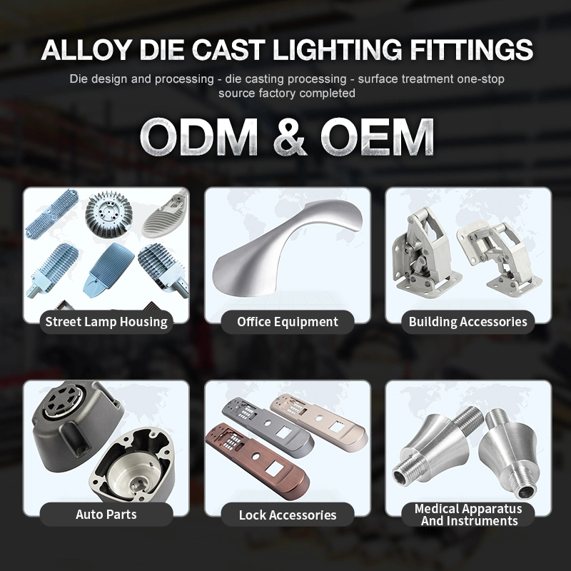 CNC Machining LED Street Light Shell Metal Parts Zinc Aluminum Die Casting