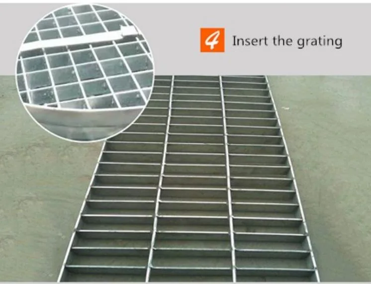 Popular Railing/ Workshop Used Galvanized Steel Grating Solid Iron Grates