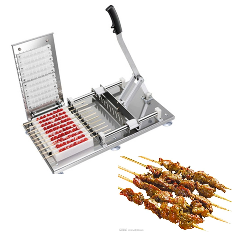 Small Barbecue Kebab Skewer Making Machine Shish Kebab Maker Automatic Meat Skewer