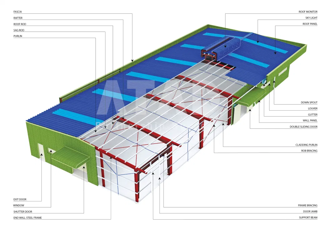 Prefabricated Structural Steel Structure Warehouse Construction