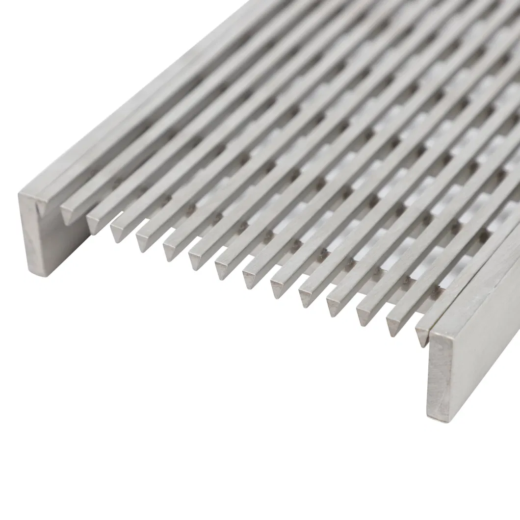 Factory Supply Drainage Cover Rainwater Grate Decorative Stainless Steel Channel Drain Grate