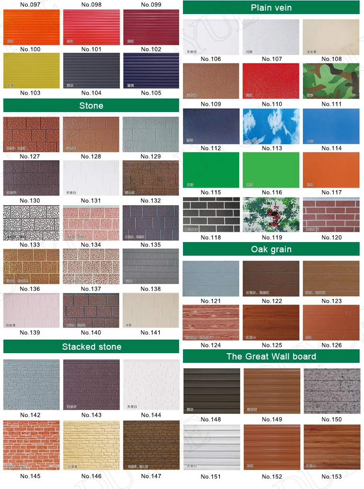 Al-Zn Steel Plate Polyurethane/PU Foamed Aluminium Foil Sandwich Exterior/Interior Wall Panel/Cladding/Siding/Board with White Color