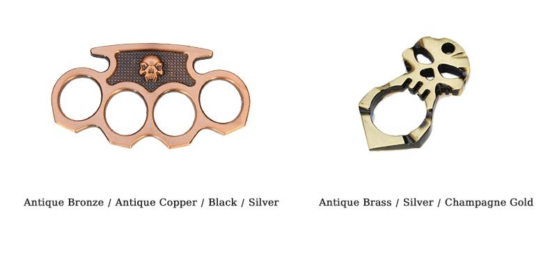 Custom Brass Knuckles Die Casting Aluminium/Alloy/Stainless Steel Coating Four Finger