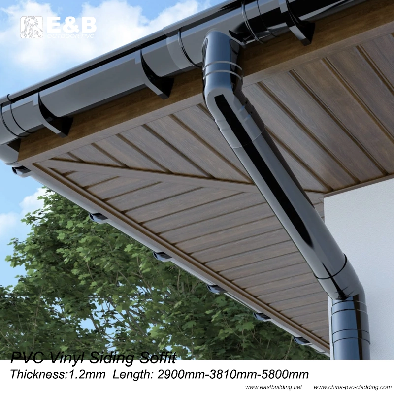 PVC 12inch 30.48cm Exterior Ceiling Eave Soffit Linings