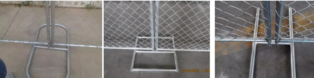 Steel 6X12 Portable Chain Link Temporary Fence Panel Galvanized Security Chain Link Temporary in America for Events