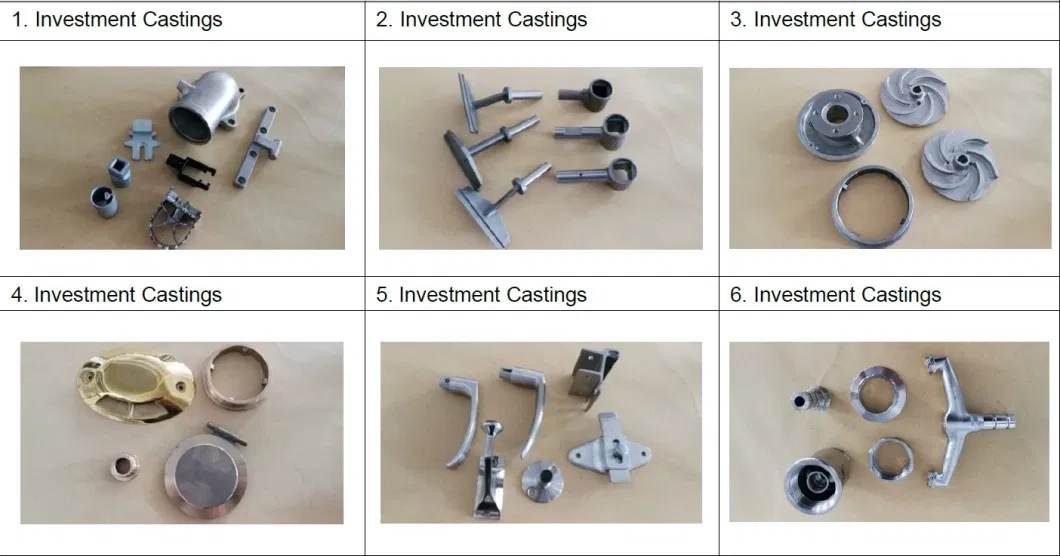 China Metal Cast Supplier Stainless Steel Investment Casting Companies