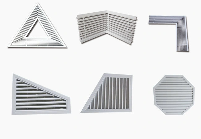 Aluminum Ceiling Air Ventilation Grille HVAC 4-Ways Supply Return Register Air Diffuser