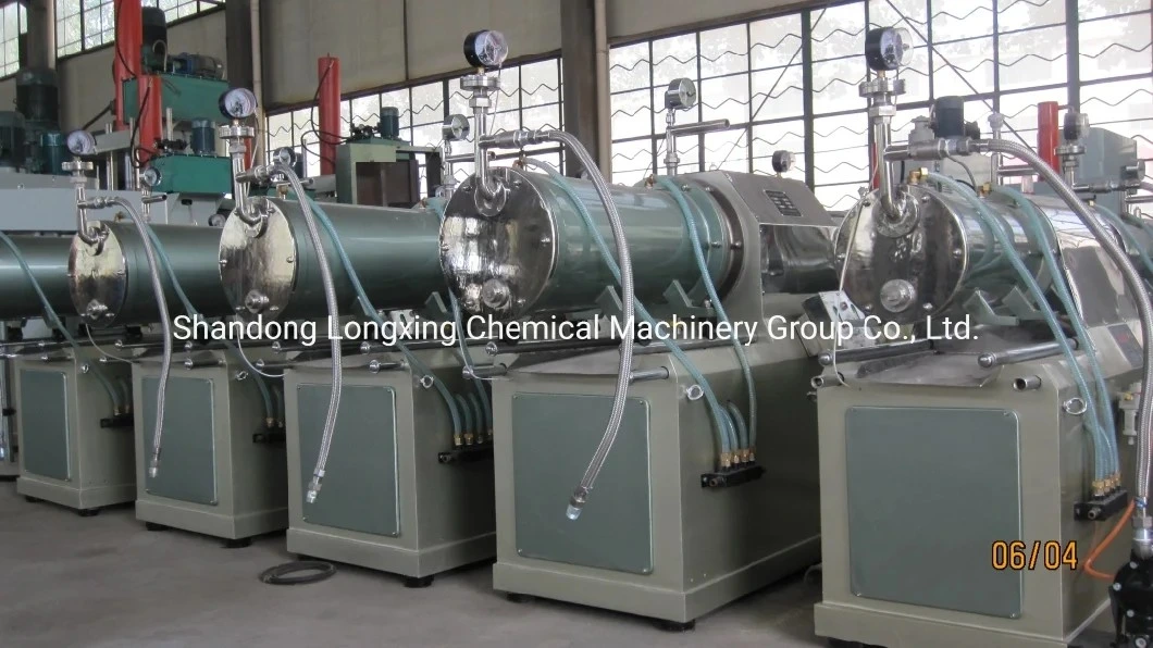 Longxing 2.5-5 Microns Nanometer Wet Grinding Pesticides Printing Ink Fertilizer Graphite Pigment Plate Turbine Bar Type Horizontal Bead Sand Mill