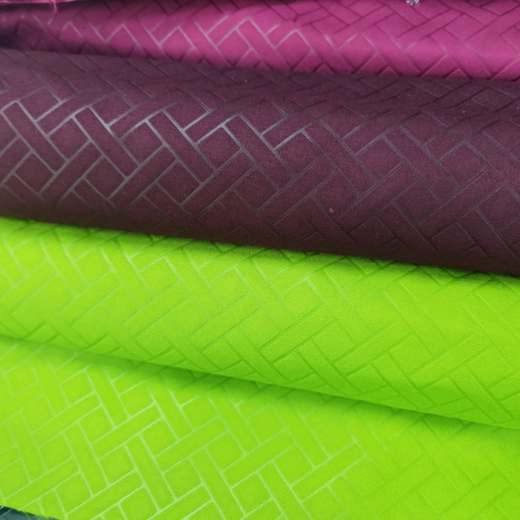 Polyester Bedding Fabric Embossing Fabric Textile for Pocket Lining