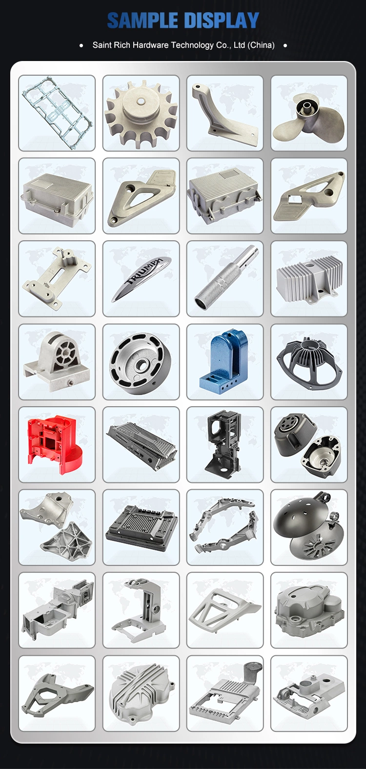 Custom Auto Motorcycle Machinery Metal Parts Aluminum Die Casting