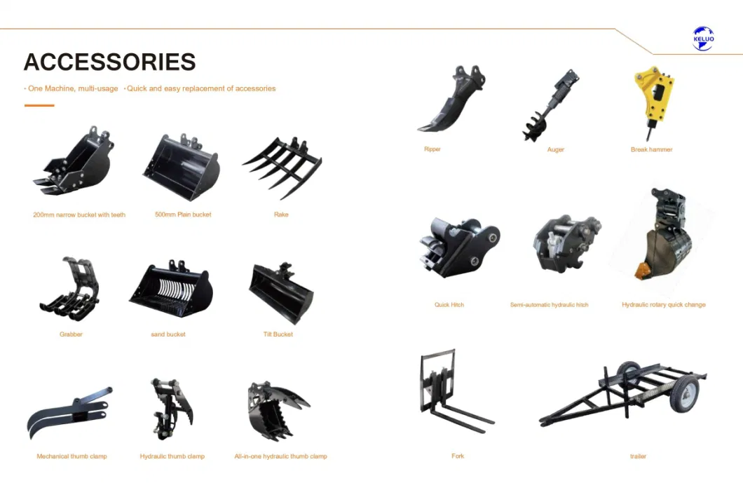 Rake Excavator Accessories Machinery Mining Machine Engine for Concrete