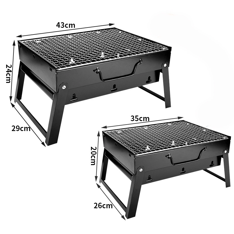 Stainless Steel BBQ Grill Folding Portable Barbecue Charcoal Grill for Picnic