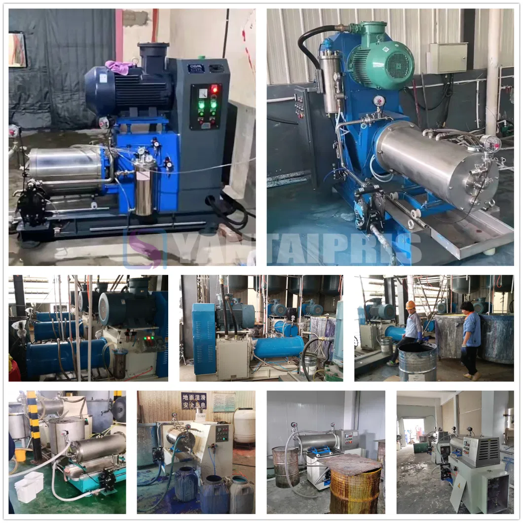 Big Output Water Based Ink Grinding Horizontal Bead Mill