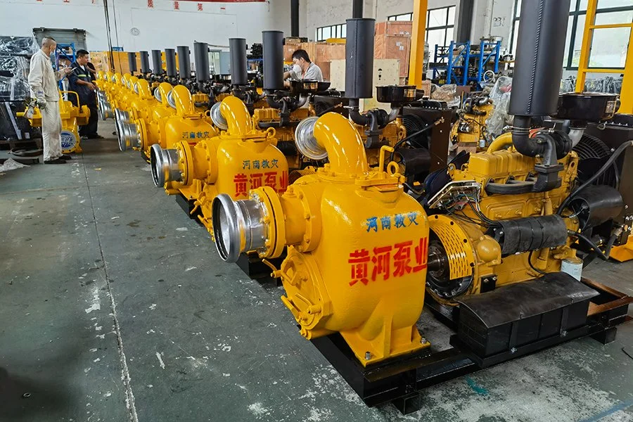 Self Suction Waste Water Pump with Trailer