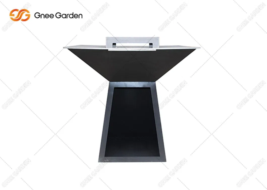 Outdoor Corten Steel BBQ Grill Wood Burning Corten Korean BBQ Stove