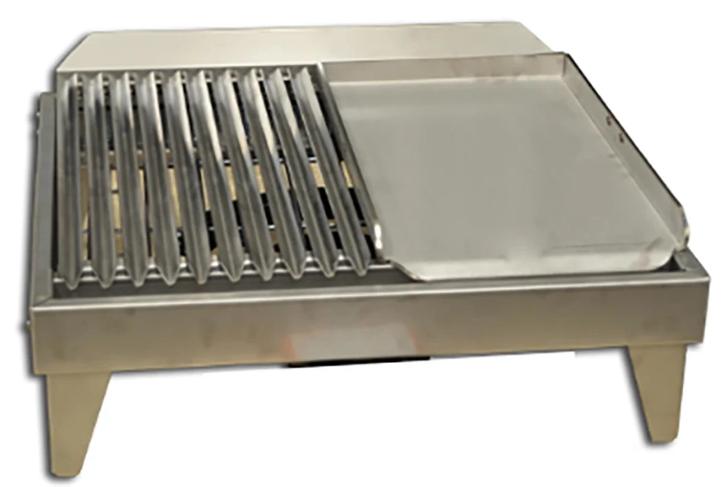SS304 Customized Backsplash Griddle Plate BBQ Flat Grill Pans Charcoal Gas Stove